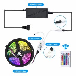 RGB LED traka 60 LED sa WiFi i daljinskim upravljačem komplet 5m 10m (Duzina: 5 m)