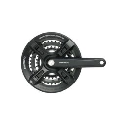 Shimano altus fc-m311-l Pogon 48x38x28t 7/8 brzina 175mm square crni sa zaštitom od lanca ( EFCM311E888CL )