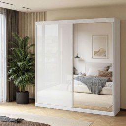 Klizni plakar Arti 1 Beli MDF visoki sjaj 2000x2150x580mm ( 830-219 )