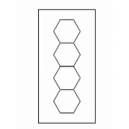 Spectra 175-265v 6500k v6 led svetla hexagon 456w ( 119-0006 )