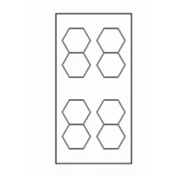Spectra 175-265v 6500k v5 led svetla hexagon 498w ( 119-0005 )