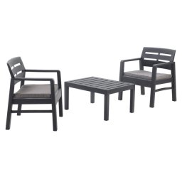 Ipae ProGarden Set Lombok Anthracite - Baštenski Set sa Jastucima