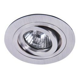 UGRADNA ROZETNA KRUG 1XGU10 BRUŠENI ALUMINIJUM 1116 RABALUX