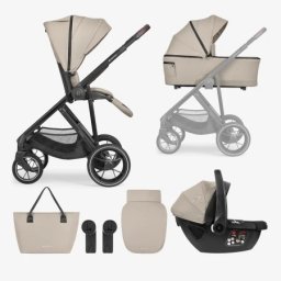 Kikkaboo kolica chiara 3in1 set sa I-size autosedištem I tvrdom korpom beige ( kkb11267 )