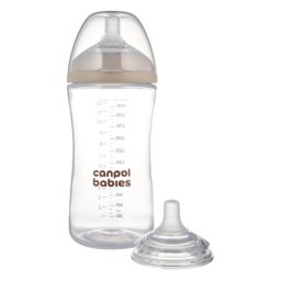 Canpol babies flasica antikolik dual zone 260ml natural 35/401 ( 35/401 )