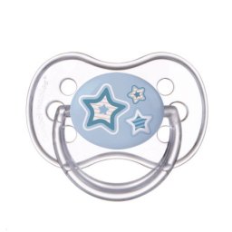 Canpol babies silikonska varalica 0-6m 22/580 1kom newborn baby blue stars ( 22/580_blu_new )