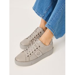 Kožne ženske patike 1-23724-42 bež