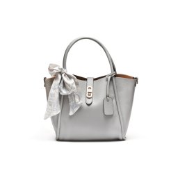T012606BLU – Plava elegantna tote torba sa kopčom