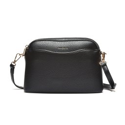 T012615BLK – Crna klasična crossbody torba sa rajsferšlusom