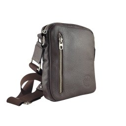 Braon kožna torba Sempre