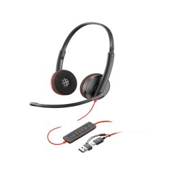 HP slušalice Poly BW 3220 Stereo USB-C HS +USB-C, A, crna