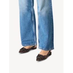 Ženske ravne sandale sa zatvorenim prstima 1-29403-42 leopard