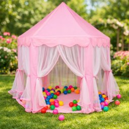 Hexagonal Princess dečiji šator za igru u pink boji ( KLK-102 )