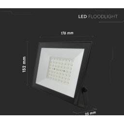 LED REFLEKTOR 50W SMD 6500K 176*152*25mm