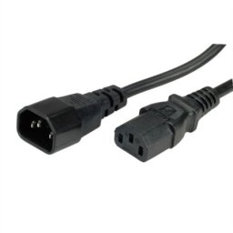 Secomp roline monitor power cable, IEC320 C14 - C13, black, 1.0m ( 4406 )