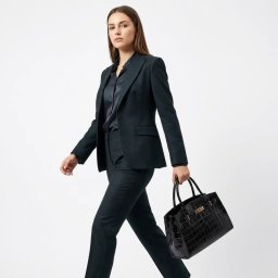 Ženska kožna tašna Everyday Elegance crna