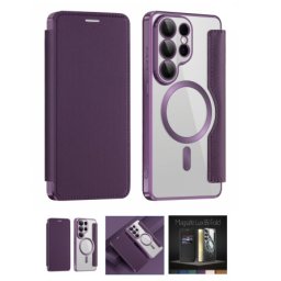 Futrola Magsafe Lux Bi Fold za Samsung Galaxy S26 Ultra ljubicasta