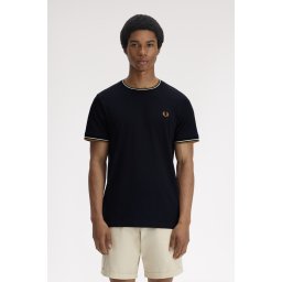 FRED PERRY TWIN MAJICA BLKEDC