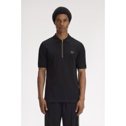 FRED PERRY STRIPE MAJICA BLACK
