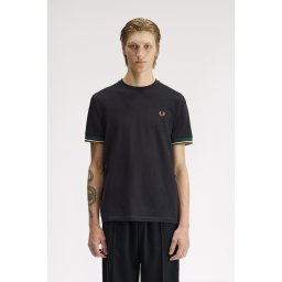 FRED PERRY CUFT MAJICA BLACK