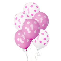 Festa festo baloni prvi rođendan devojčica 8k ( 710690 )
