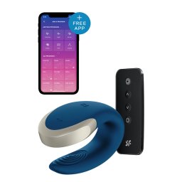 Double Love vibrator za parove blue