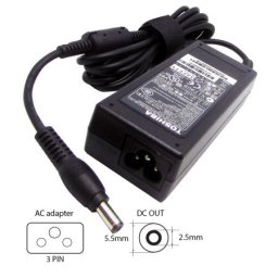 Toshiba 19V-3.42A ( 5.5 * 2.5 ) PA3714E-1AC3 65W laptop adapter ( 3074 )