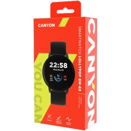 Canyon smart watch, 1.3inches IPS full touch screen, Round watch, IP68 waterproof, multi-sport mode, BT5.0, compatibility with iOS and andr