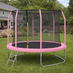 Fun Flip trambolina Fiberglass 244 cm Pink sa merdevinama ( FIBER-244-PIN )