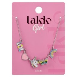 Takk lara girl lančić jednorog sa srcem ( 505150 )