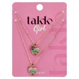 Takk lara girl lančići srce sa dugom 2k ( 505154 )
