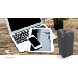Nedis PBKPD20W325BK Powerbank, 30000mAh, 1xUSB-C, 2xUSB-A, PD3.0 20W, Lithium-Polymer, Display