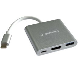 Adapter USB Type-C na HDMI 4K - 30Hz, Gembird A-CM-HDMIF-05 ** plus USB 3.0