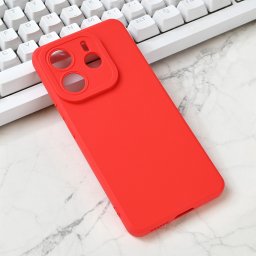 Torbica Silikon Pro Camera za Xiaomi Redmi Note 14 5G crvena