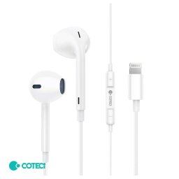 Slusalice Coteci MS-031 za iPhone lightning bele