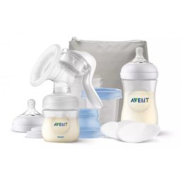 Philips avent manuelna pumpica, set natural (flasice, tufer, via solja sa adapterom) ( SCF430/16 )