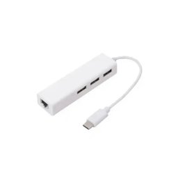 Linkom USB adapter-koverter TIP C - 3xUSB 3.0+RJ45