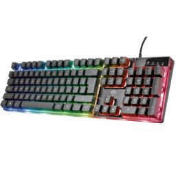 TRUST Tastatura GXT 835 AZOR žična, RGB, gaming, crna