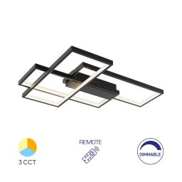 LED plafonjera sa daljinskim upravljačem NELA-SS2 65W – Elegancija i ušteda na dohvat ruke! (Boja okvira: BELI)