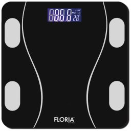 Floria Pametna vaga za merenje, do 180kg, LED, Bluetooth, crna - ZLN8962
