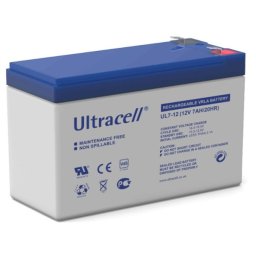 Akumulator 12V-7Ah VRLA Baterija UL7-12, 151×65×99mm, Klema F1, 4.8 mm