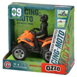 Ozzo moto igračka kvad sa motoristom zeleni 13cm ( 861945 )