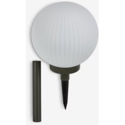 Solarna lampa fi 18xV46cm bela