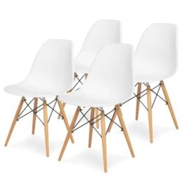 Aurora 25-KS005SET Set plastičnih trpezarijskih stolica 4 kom bela