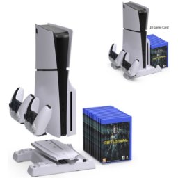 Stalak za PS5/PS5 SLIM DOBE multifunkcionalni TP5-3537B beli