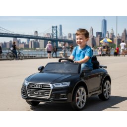 Audi Q5 Dvosed – Licencirani Dečiji Automobil na Akumulator (12V) za Dvoje Dece Beli