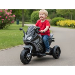 Dečiji motor na akumulator na 3 točka HLT Sivi (6V)