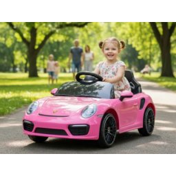 Porsche RUF CTR3 Roze Automobil za decu Licencirani ( EVA Gume i Kožno sedište )