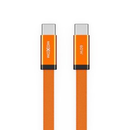 Moxom mx-cb372 pleteni fast 60w 3a type-c na type-c 1m narandzasti Usb data kabal ( U2216 )