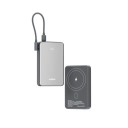 Moxom mx-pb194 fast charge 22.5w + wireless 15w type c 10000mah srebrni Power bank magsafe ( BAT9557 )